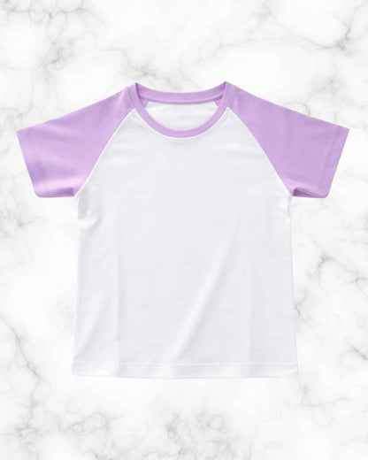 Polo de algodón BLANCO Y LILA
