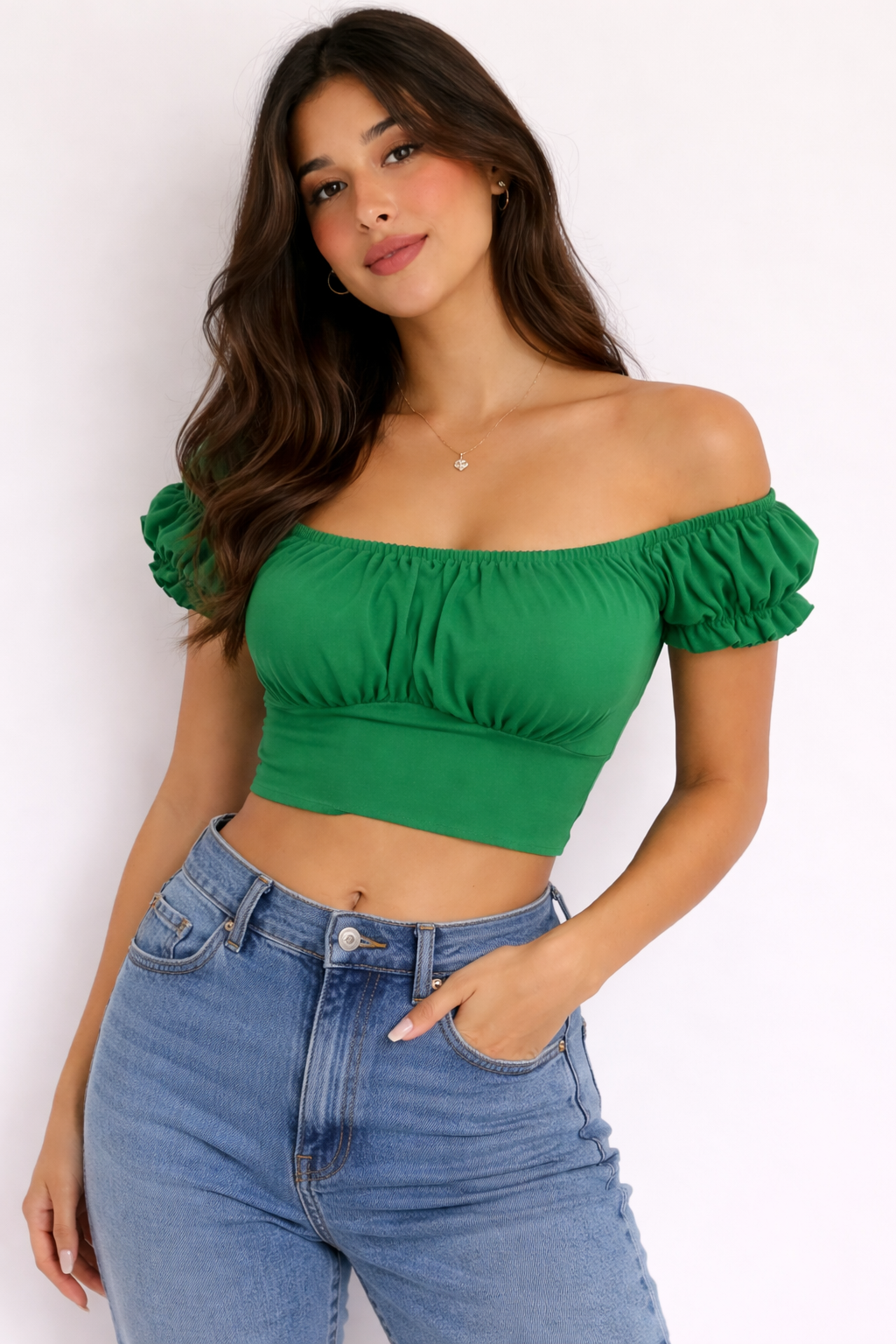 Blusa Crop Rumbera